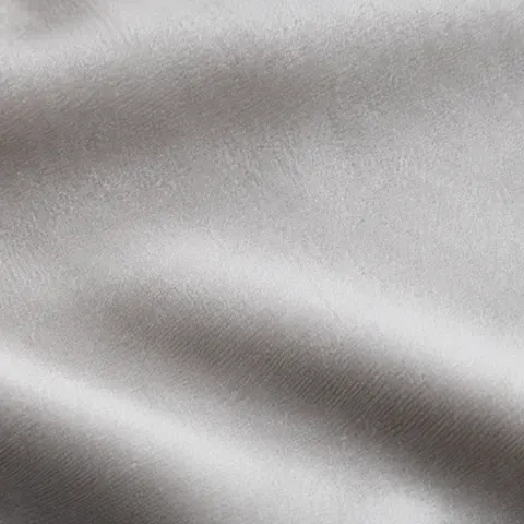 Grey Plush Velvet fabric swatch