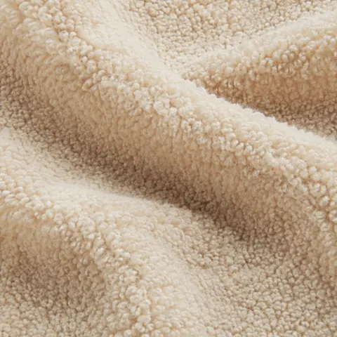 Latte Teddy Boucle fabric swatch