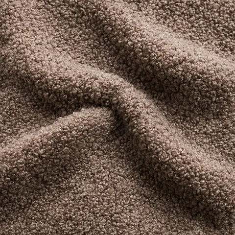 Truffle Teddy Boucle fabric swatch